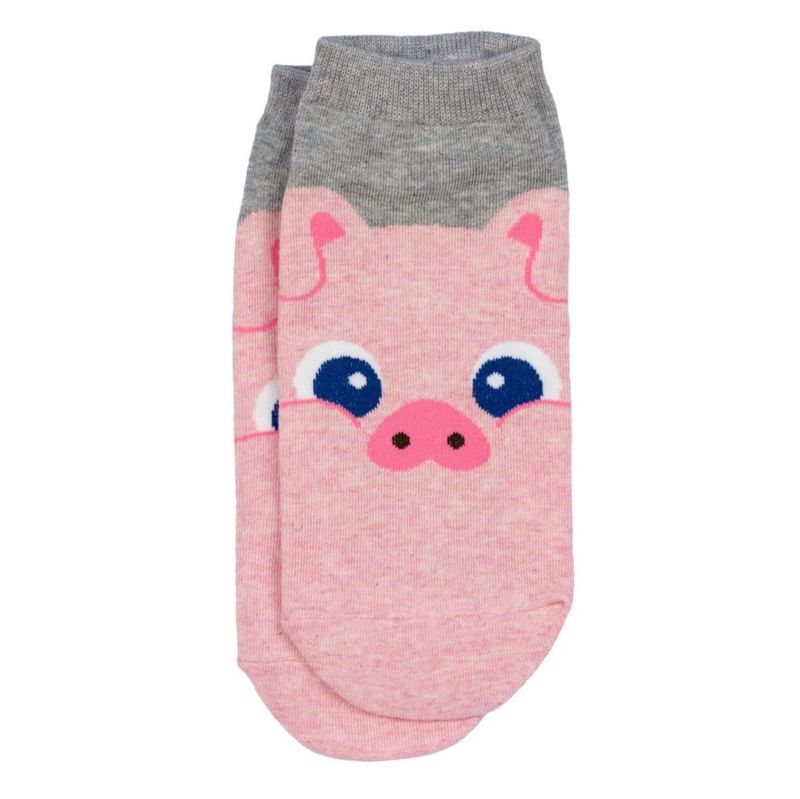 Joe Cool Ankle Playful Pig Socks S-M