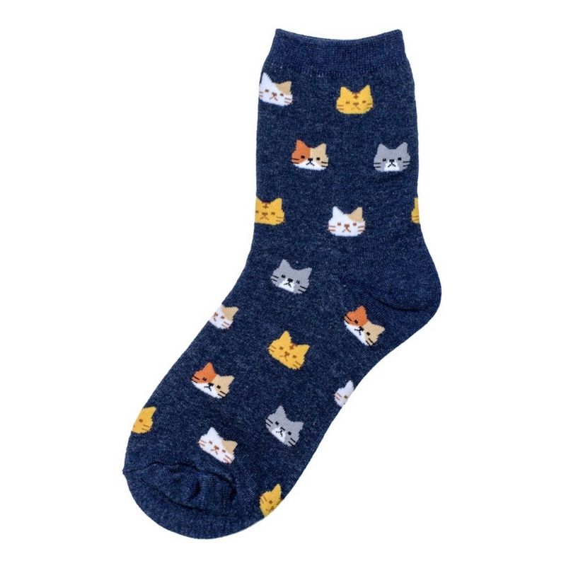 Joe Cool Dream Cat Navy Socks S-M