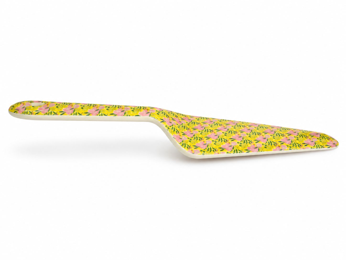 Rice DK Cake Server - Flower Me Happy Yellow Print Rice DK Cake Server - Flower Me Happy Yellow Print