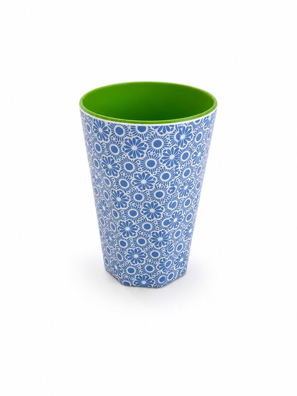 Rice DK Tall Cup - Blue and White Marrakesh Print