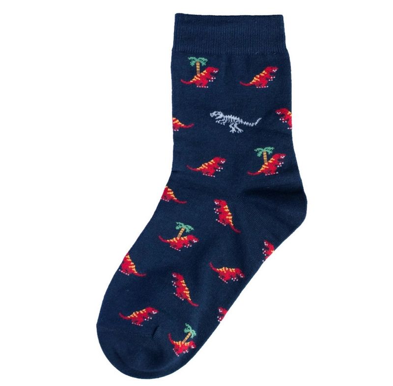 Joe Cool T-Rex Blue Socks S-M