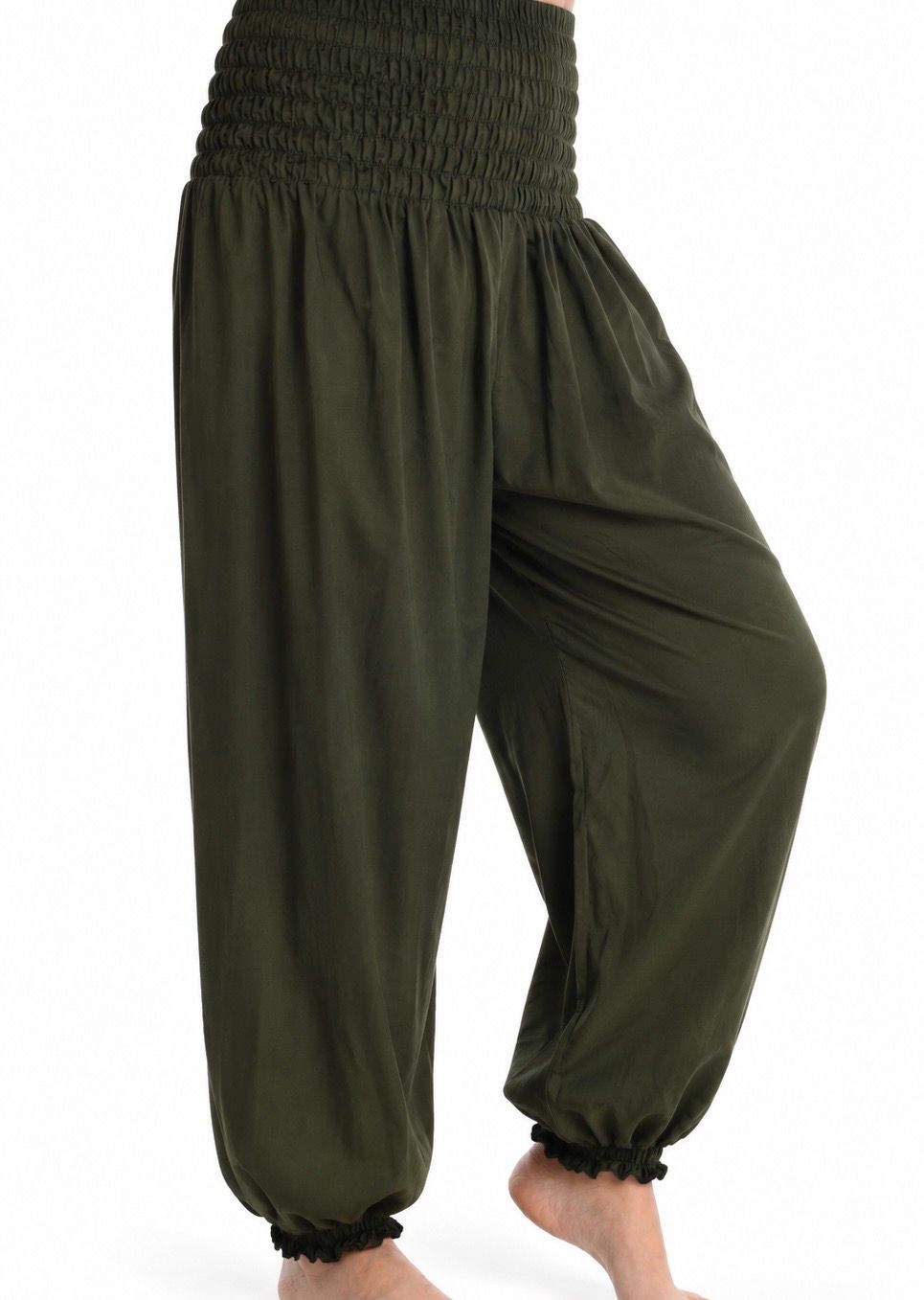 Plain Print Organic Cotton Genies - Khaki Plain Print Organic Cotton Genies - Khaki