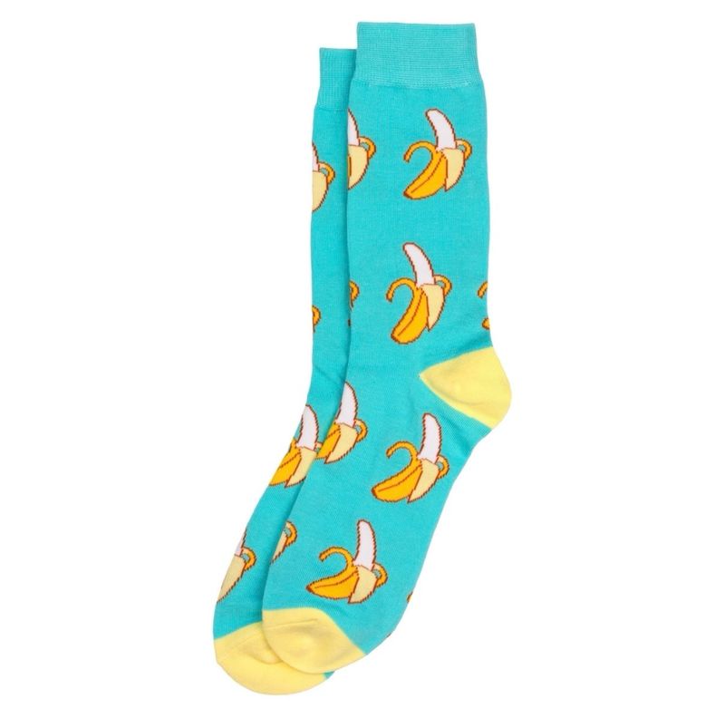 Joe Cool Bright Blue Banana Socks M-L