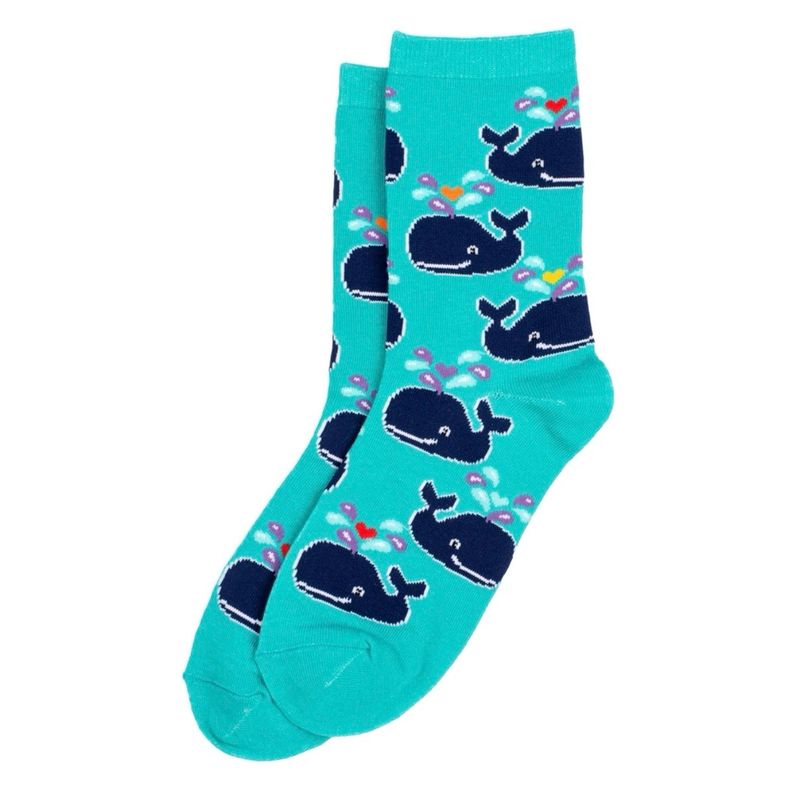 Joe Cool Jolly Whale Blue Socks S-M