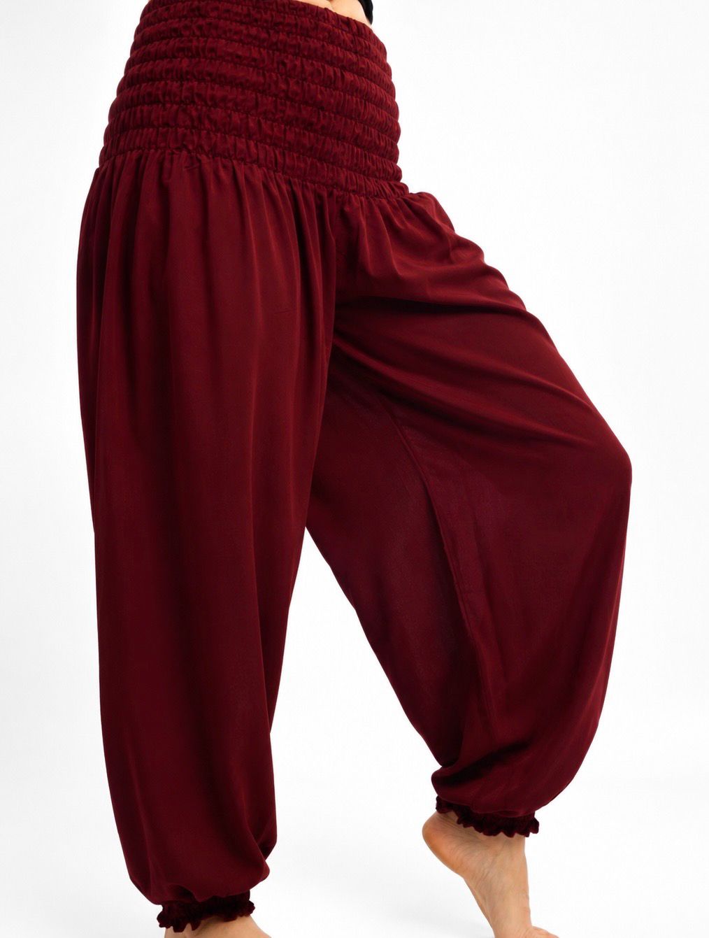 Plain Print Organic Cotton Genies - Maroon Plain Print Organic Cotton Genies - Maroon