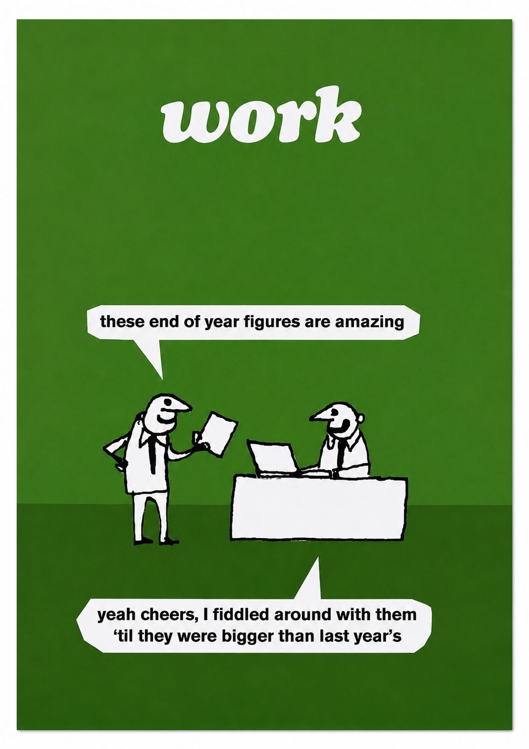 Work End Of Year Figures Card Work End Of Year Figures Card
