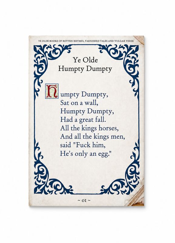 Ye Olde Humpty Dumpty Card