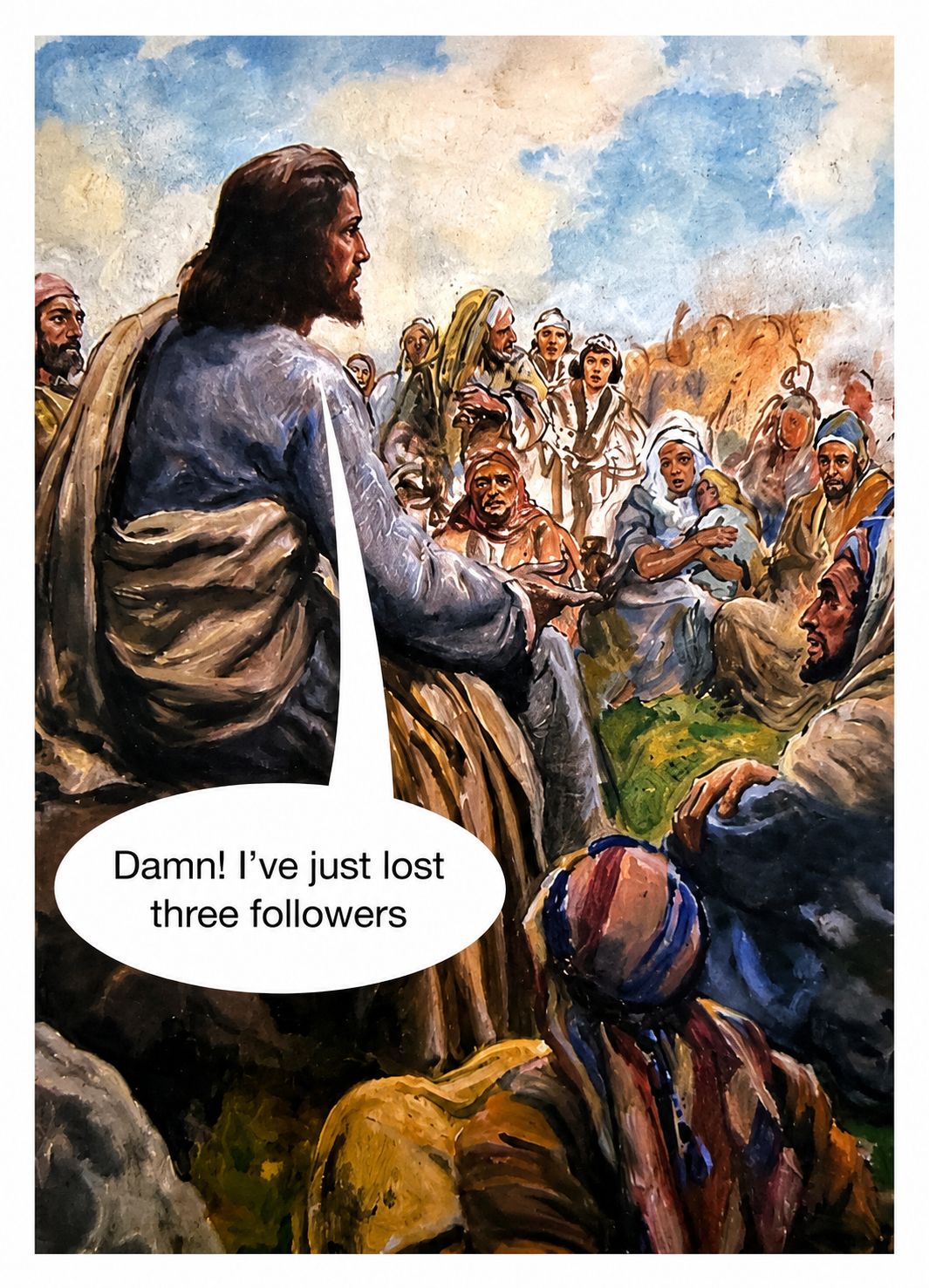Lost Three Followers Card