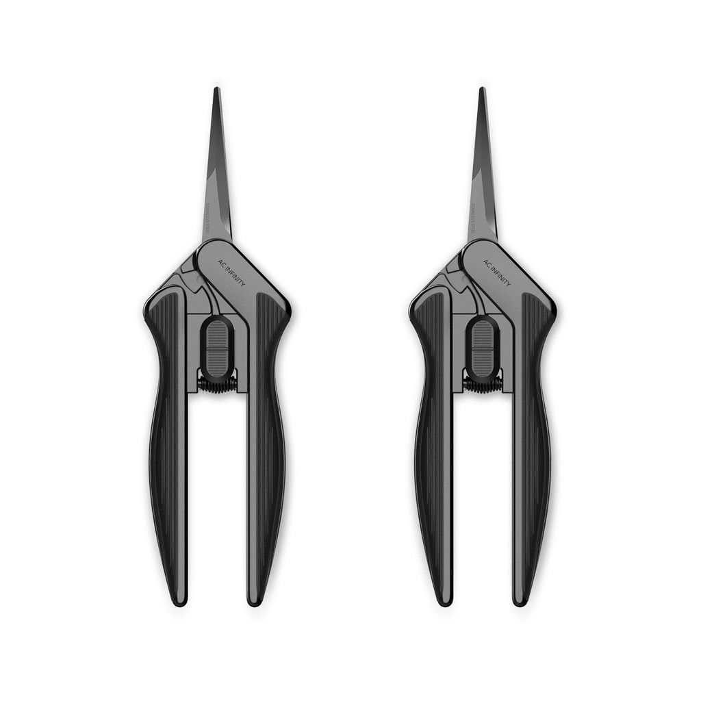 Stainless Steel Pruning Shear, Ergonomic Lightweight, 6.6” Straight Blades, 2-Pack