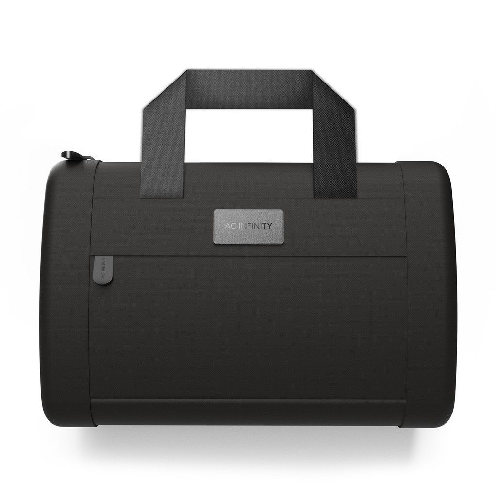 Smell Proof Handbag, Black, with 900D Nylon Fabric and Carbon Filter Lining