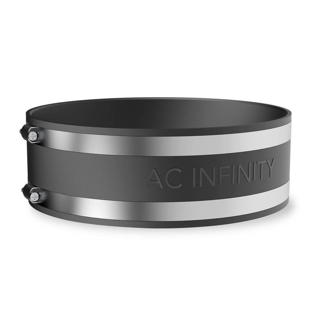 Noise Reduction Clamp, Duct Coupler with Stainless Steel Clamps, 8-Inch