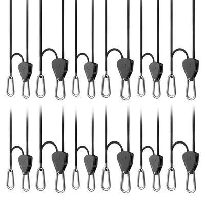 Heavy-Duty Adjustable Rope Clip Hanger, Six Pairs Heavy-Duty Adjustable Rope Clip Hanger, Six Pairs