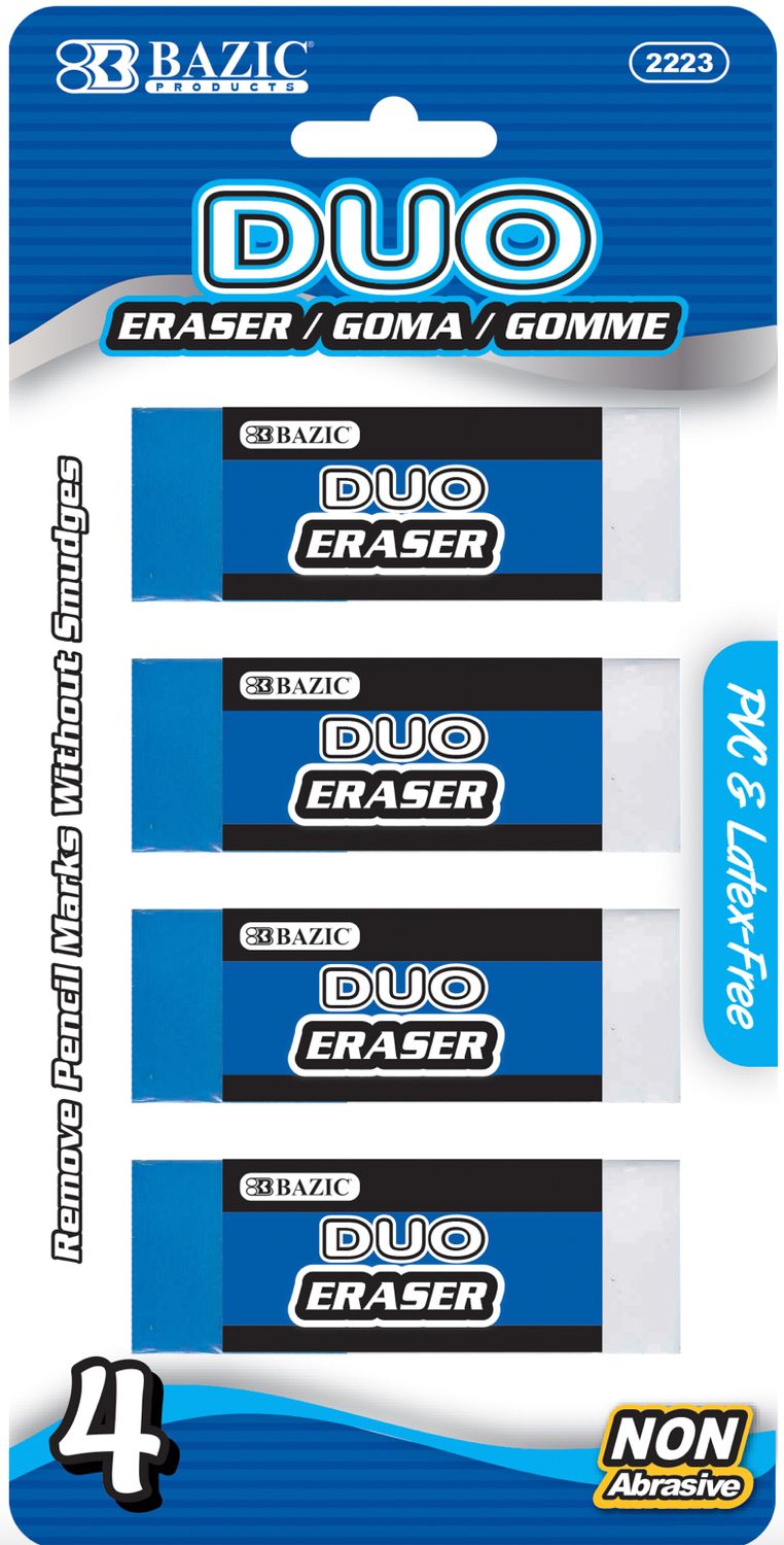 Two-Tone Eraser 4/Pack (24/cs)