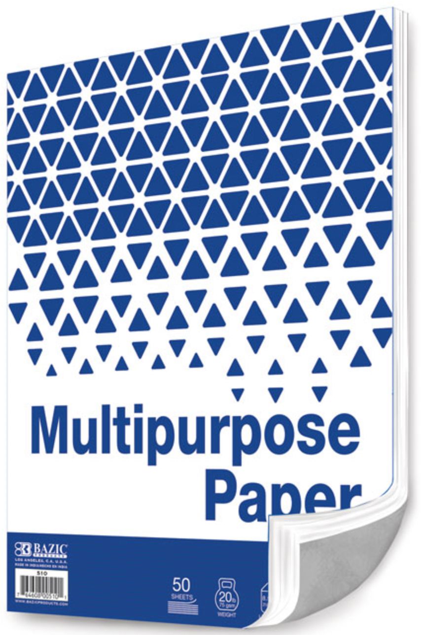 50 Ct. White Multipurpose Paper (50/cs)