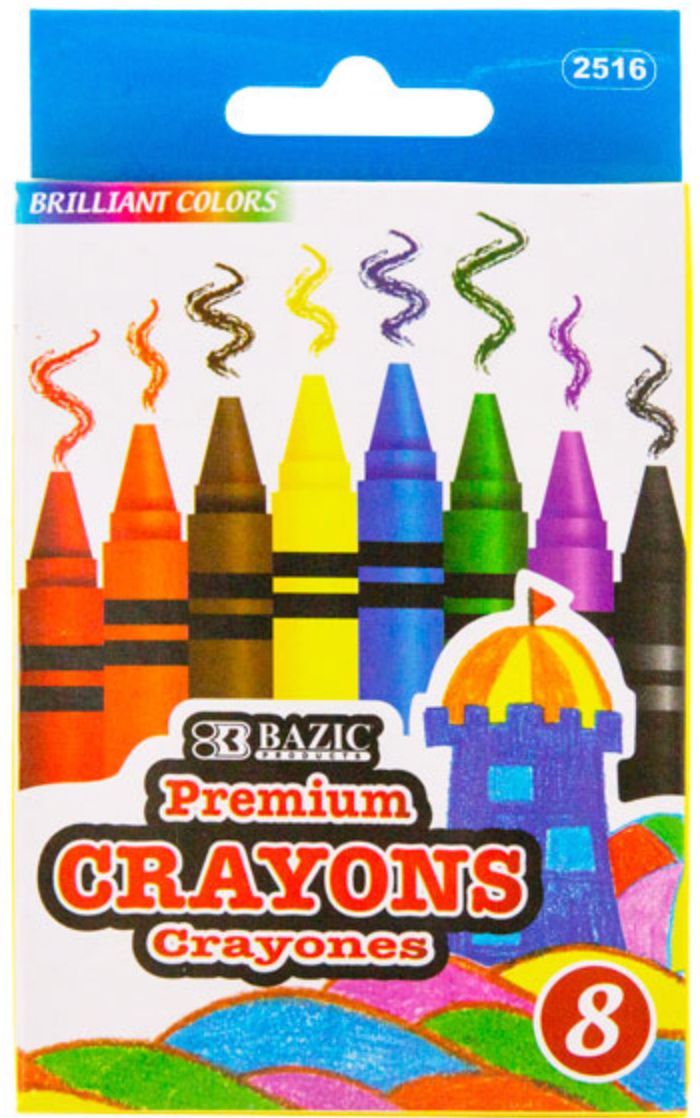8 Color Premium Crayons (24/cs)
