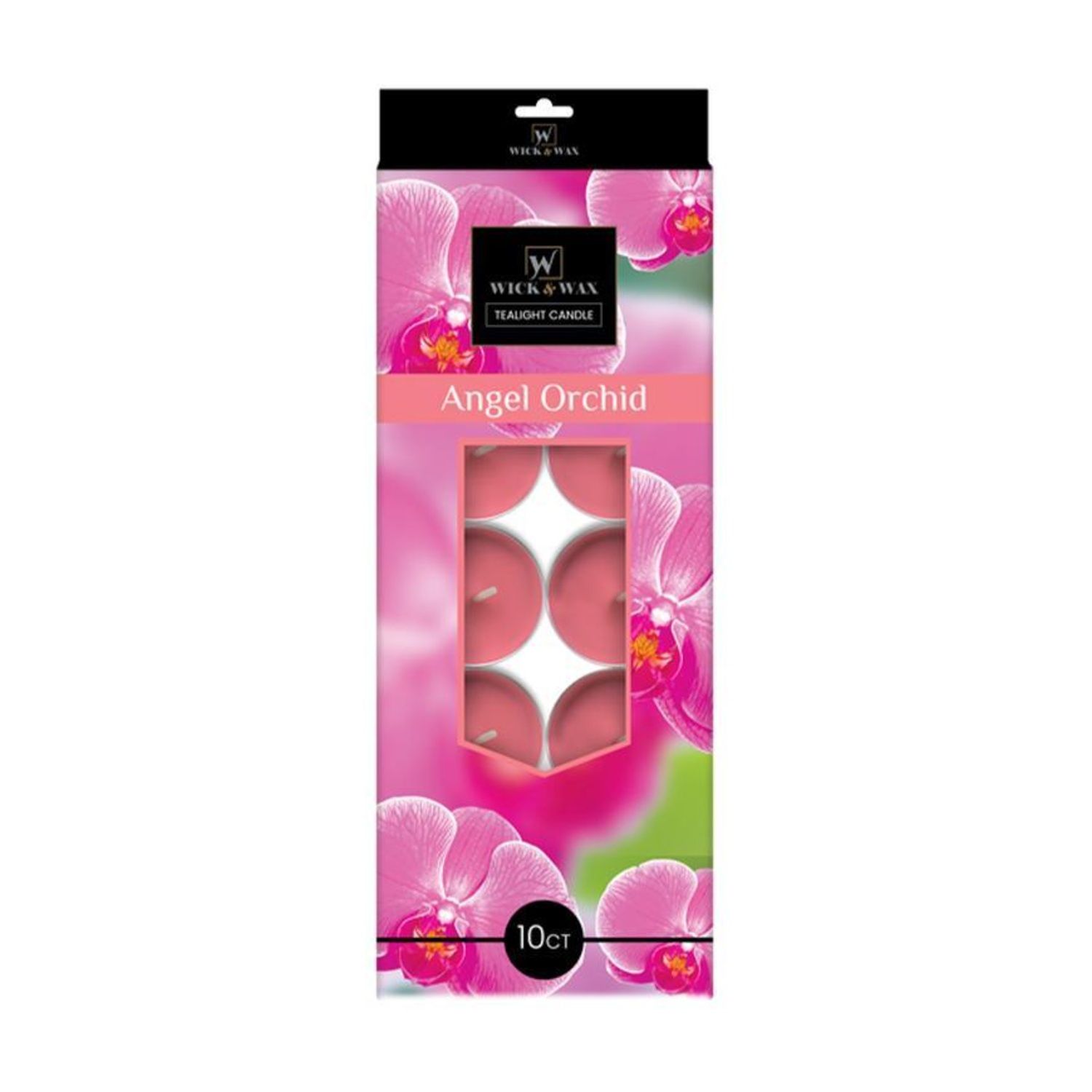 10Ct Tealight Candle Angel Orchid {86021} (12/cs)