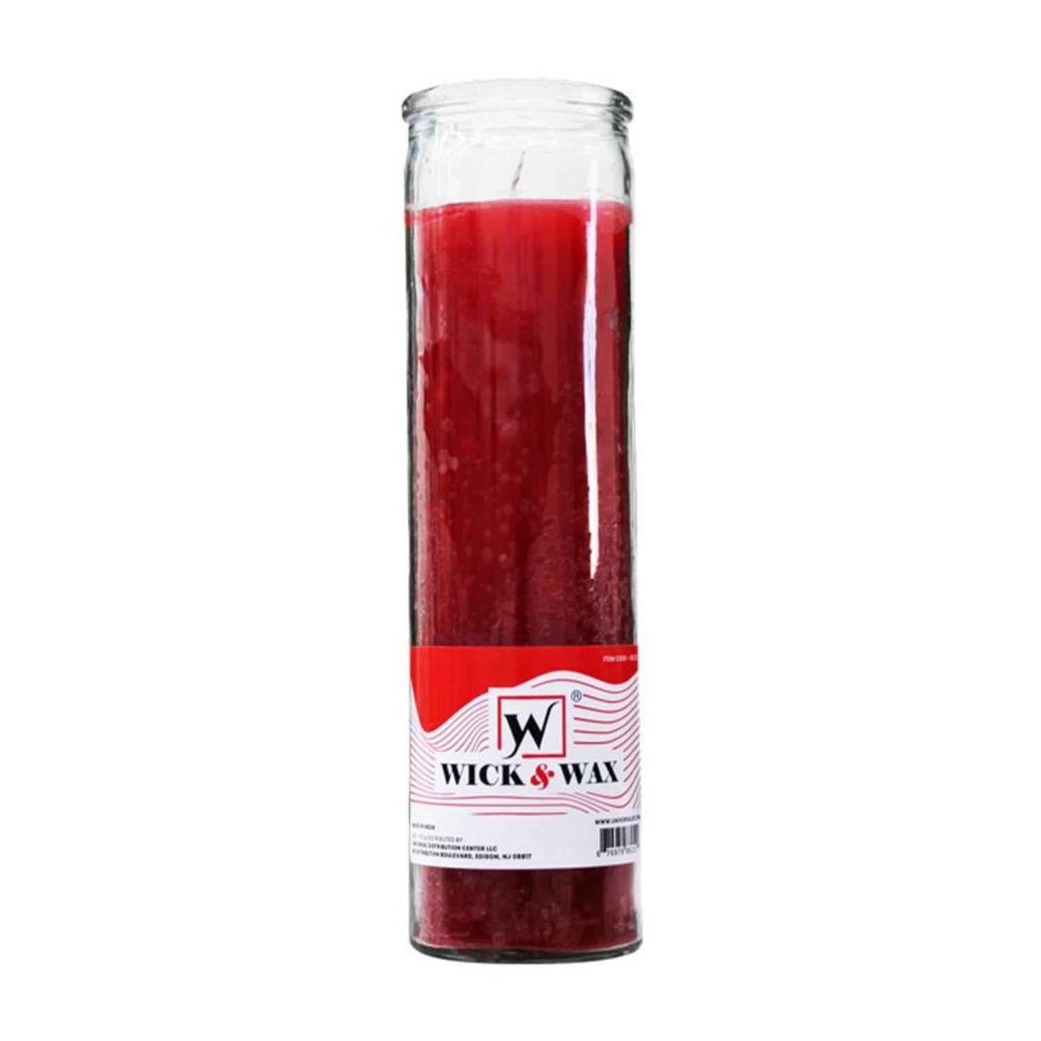 7 Day 10-Oz Red Candle {86252} (12/cs)