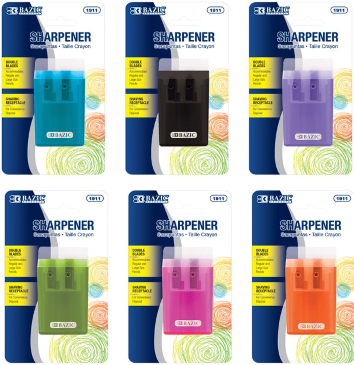 Victor Dual Hole Sharpener w/ Lid &amp; Receptacle (24/cs)