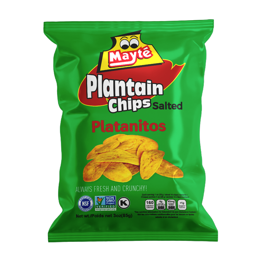Mayte Plantain Chips Salted 3oz (30/cs)
