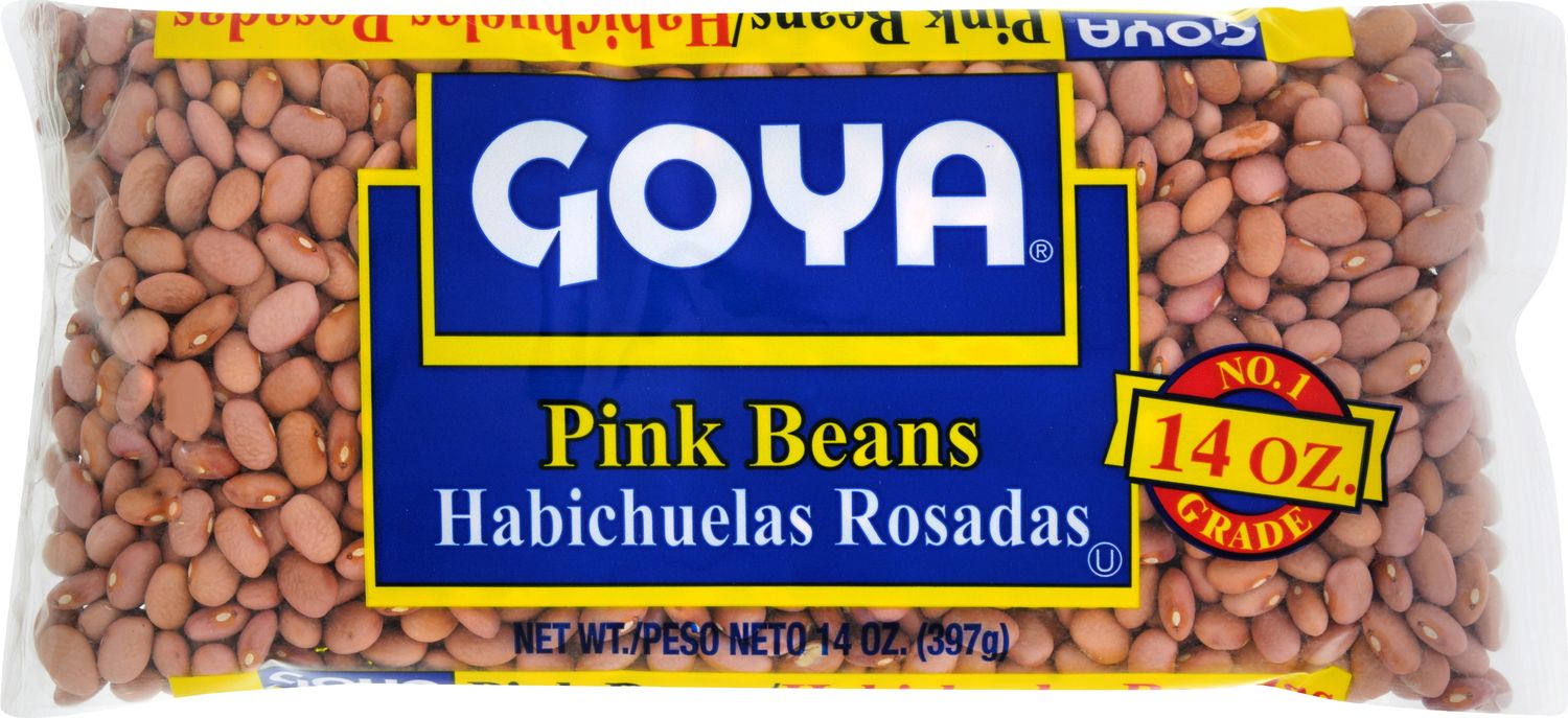 Goya Pink Beans / Habichuelas Rosadas 14oz Bag (24/cs)