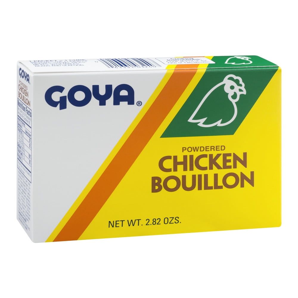 Goya 2.82oz Powdered 8 Packets Polvo Chicken Bouillon (24/cs)