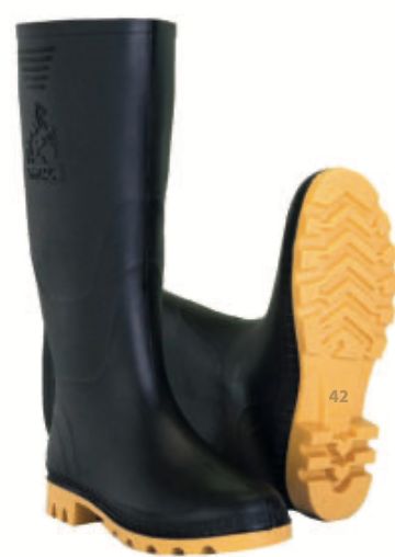 Bota Track Negra/ Black Track Boot Size 44 {511044} (6/cs)