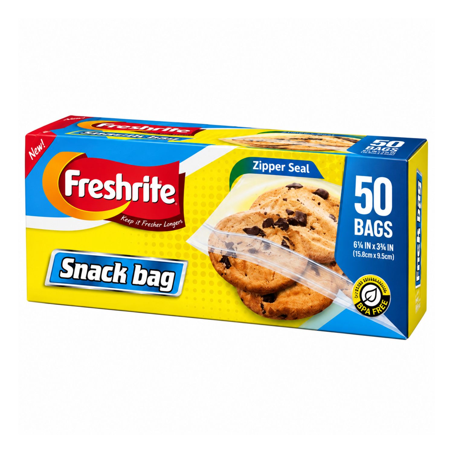 50Ct Snack Bags Zipper Seal {IN85598} (24/cs)