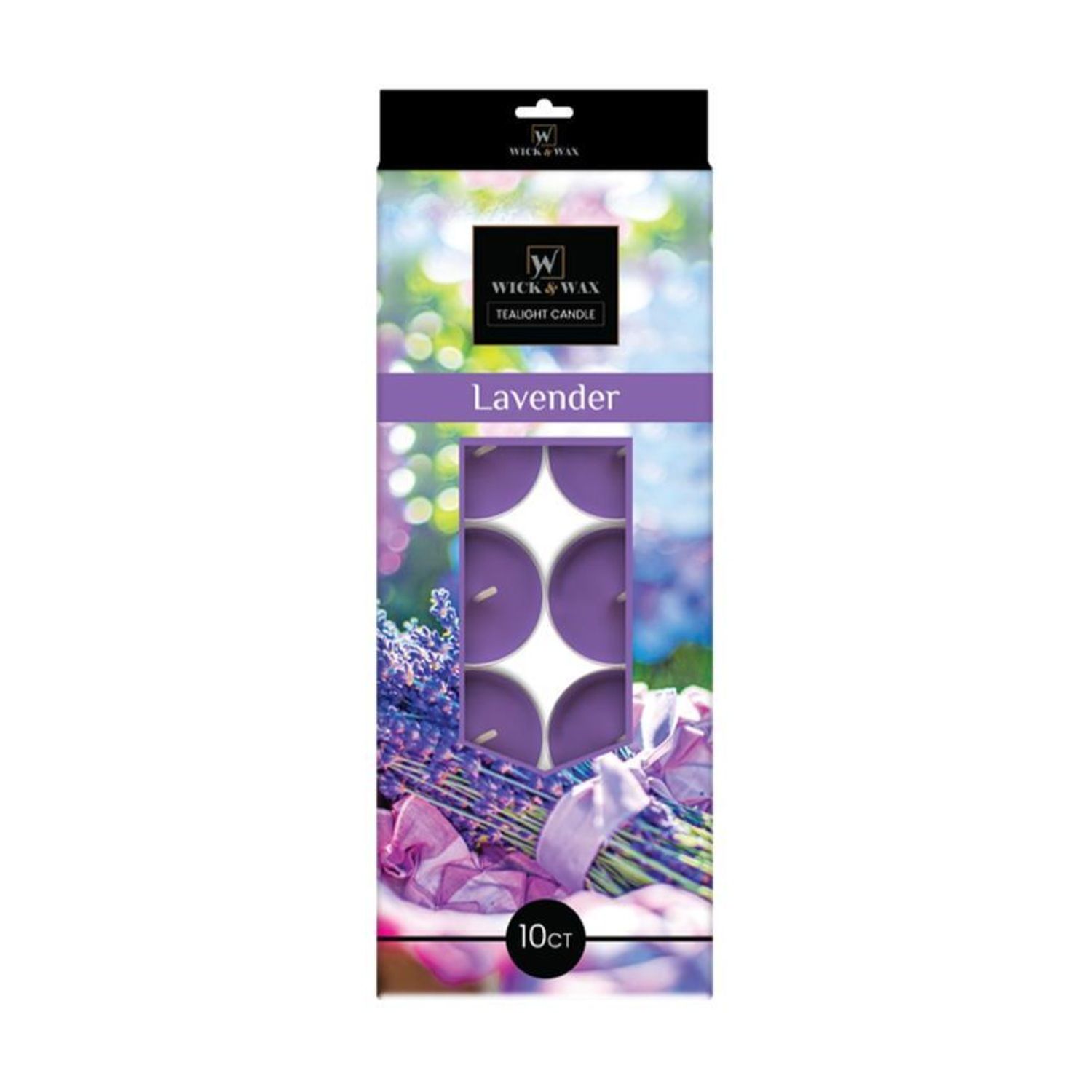 10Ct Tealight Candle Lavender {86017} (12/cs)