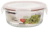 22oz Round Ribbed Glass Container (24/cs)