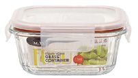 17.6oz Square Ribbed Glass Container Lid (24/cs)