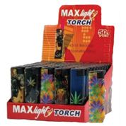 MaxLight Windproof Marijuana Leaf Lighter (50/cs)