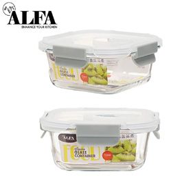 17.6oz Square Glass Container (24/cs)