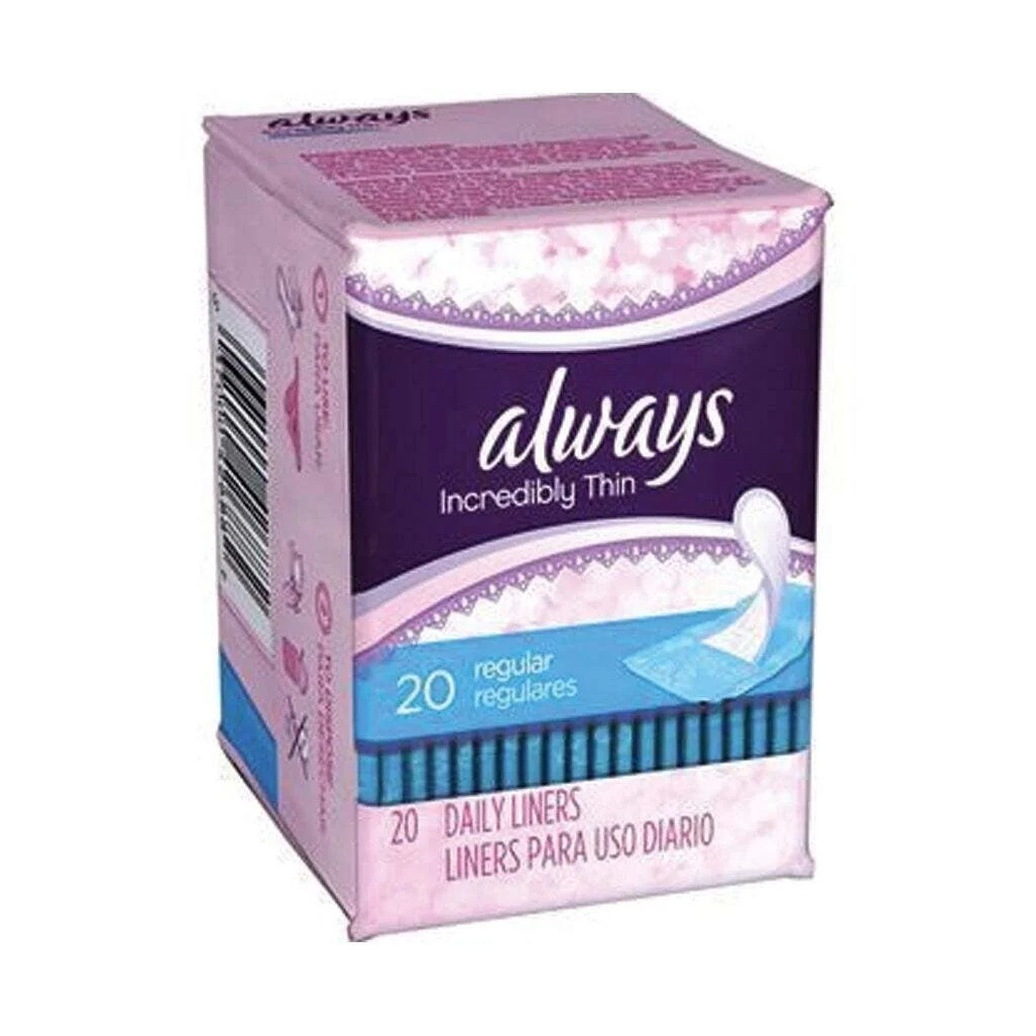20ct Always Pantiliners Regular (24/cs)