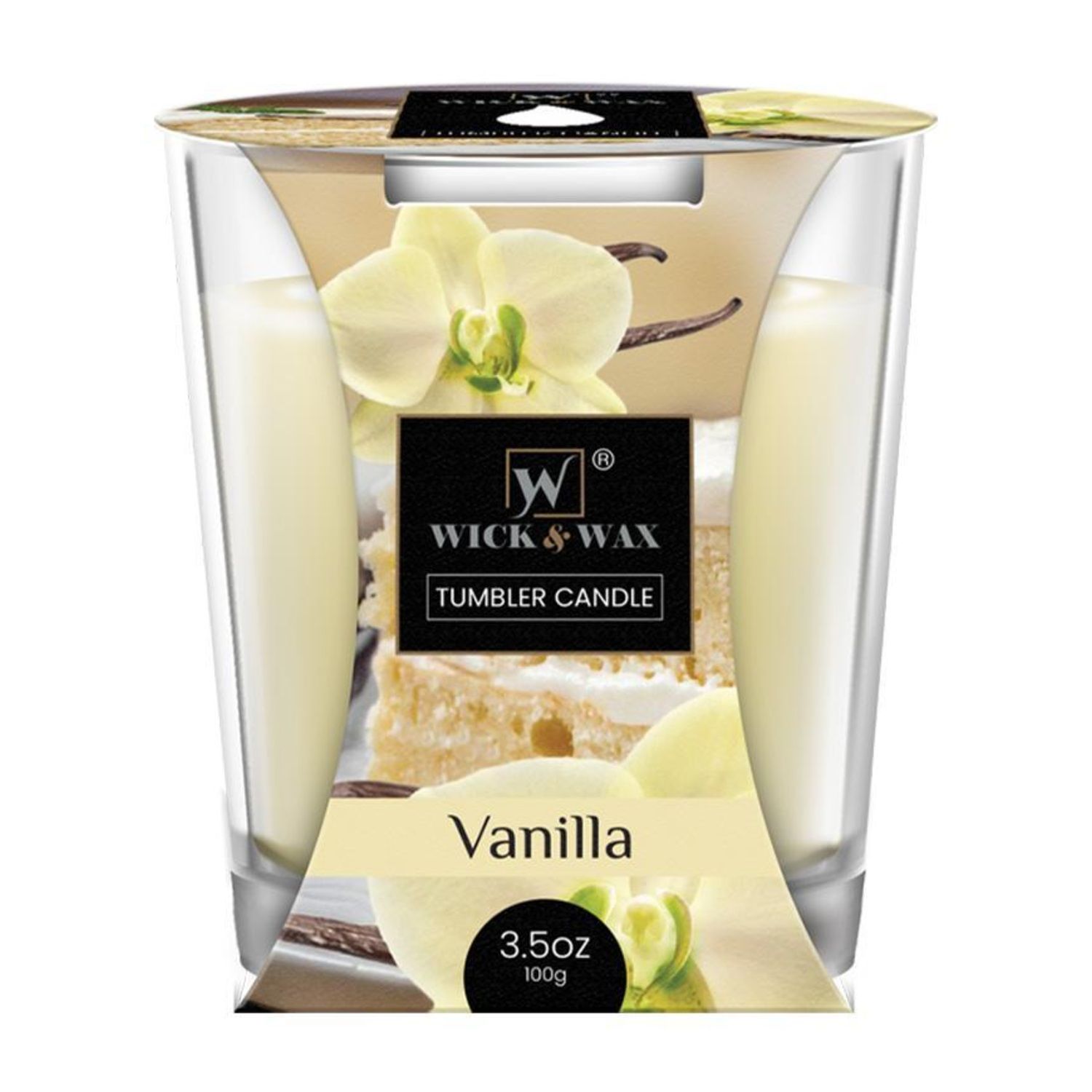 3.5Oz Tumbler Candle Vanilla {86063} (12/cs)