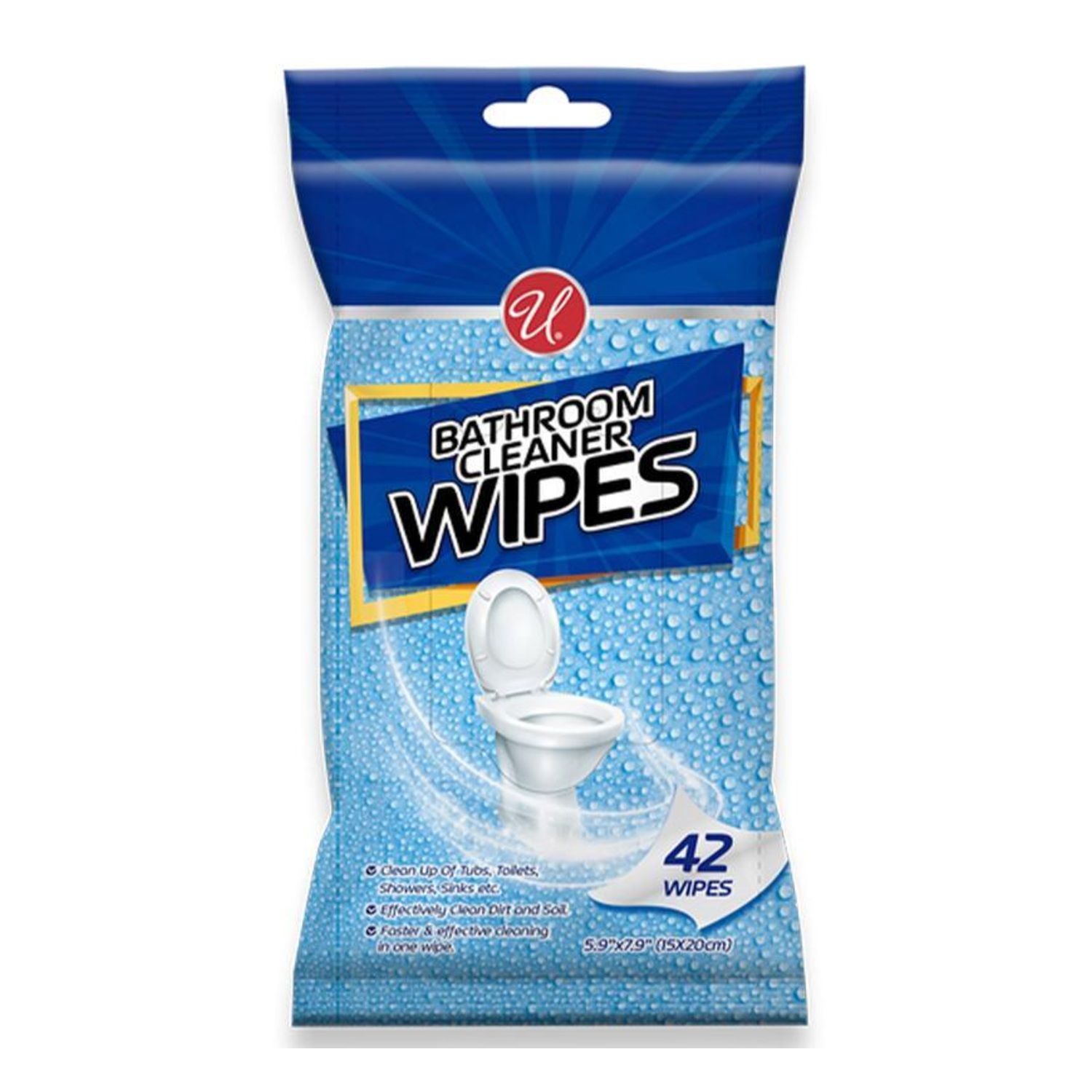 42Ct Bathroom Cleaner Wipes {55651} (24/cs)