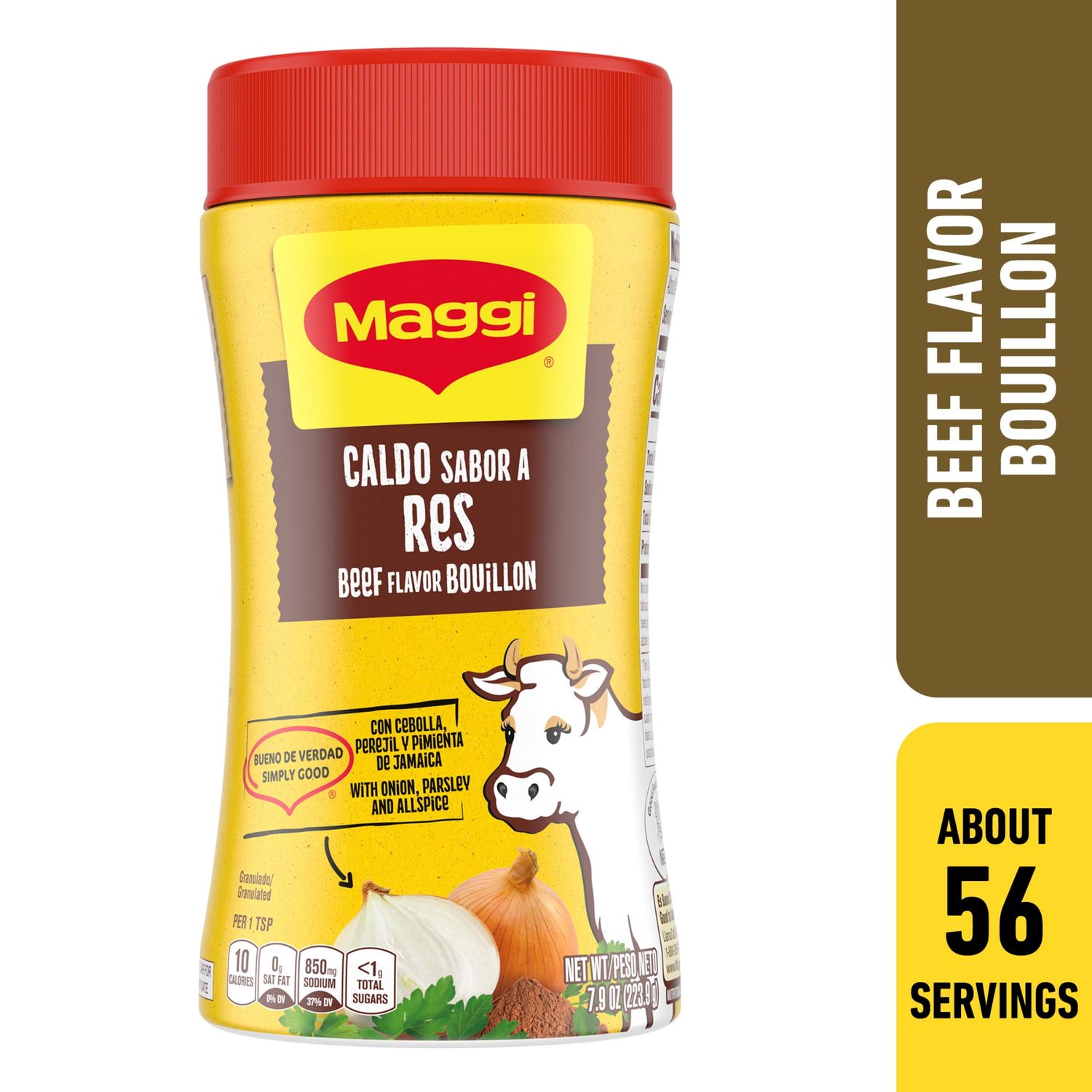 Maggi 7.9oz Beef Flavor Bouillon/ Caldo Sabor a Sabor a Res (12/cs)