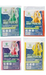 Adult Peva Rain Poncho - Assorted (48/cs)