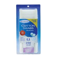250ct Cotton Swabs - Plastic Stick