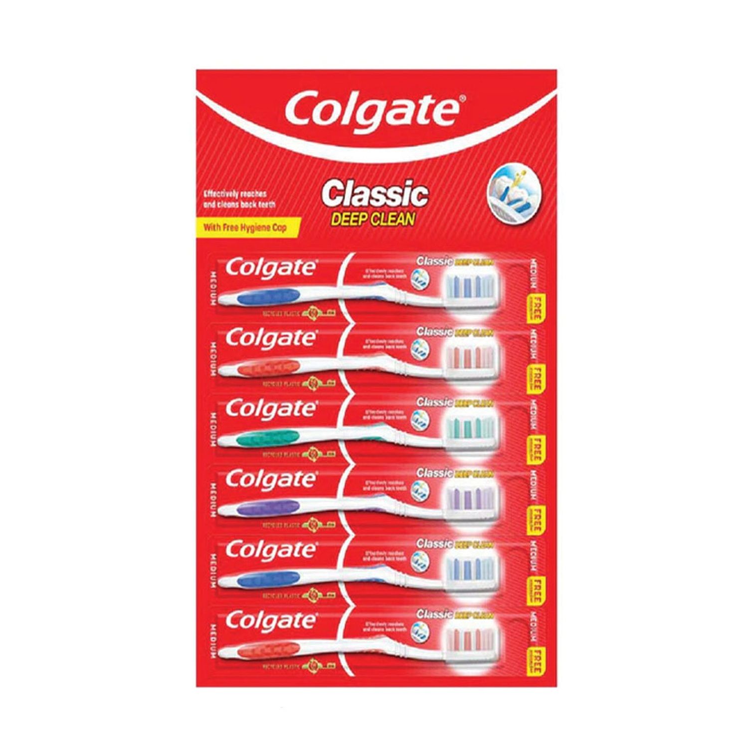 6 pack Colgate Classic TB Medium (72/cs) 6 pack Colgate Classic TB Medium (72/cs)