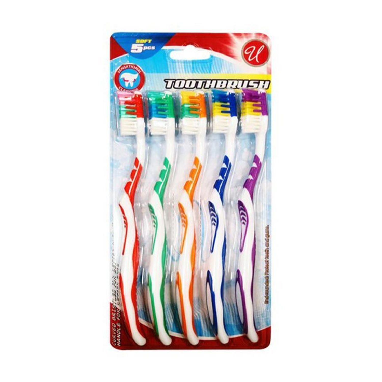 5 Pack Tooth Brush Value Pack Soft {CN56173} (48/cs)