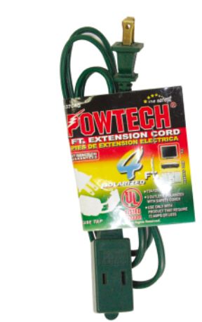 6'Ul Ext Cord Green