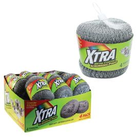 4PK Xtra Metal Scrubbing Pad with PDQ (24/cs)