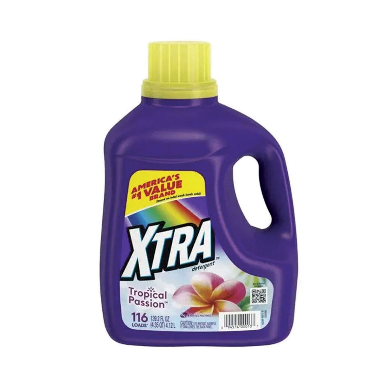 139.2oz Xtra Laundry Liquid Detergent-Tropical Passion (4/cs)