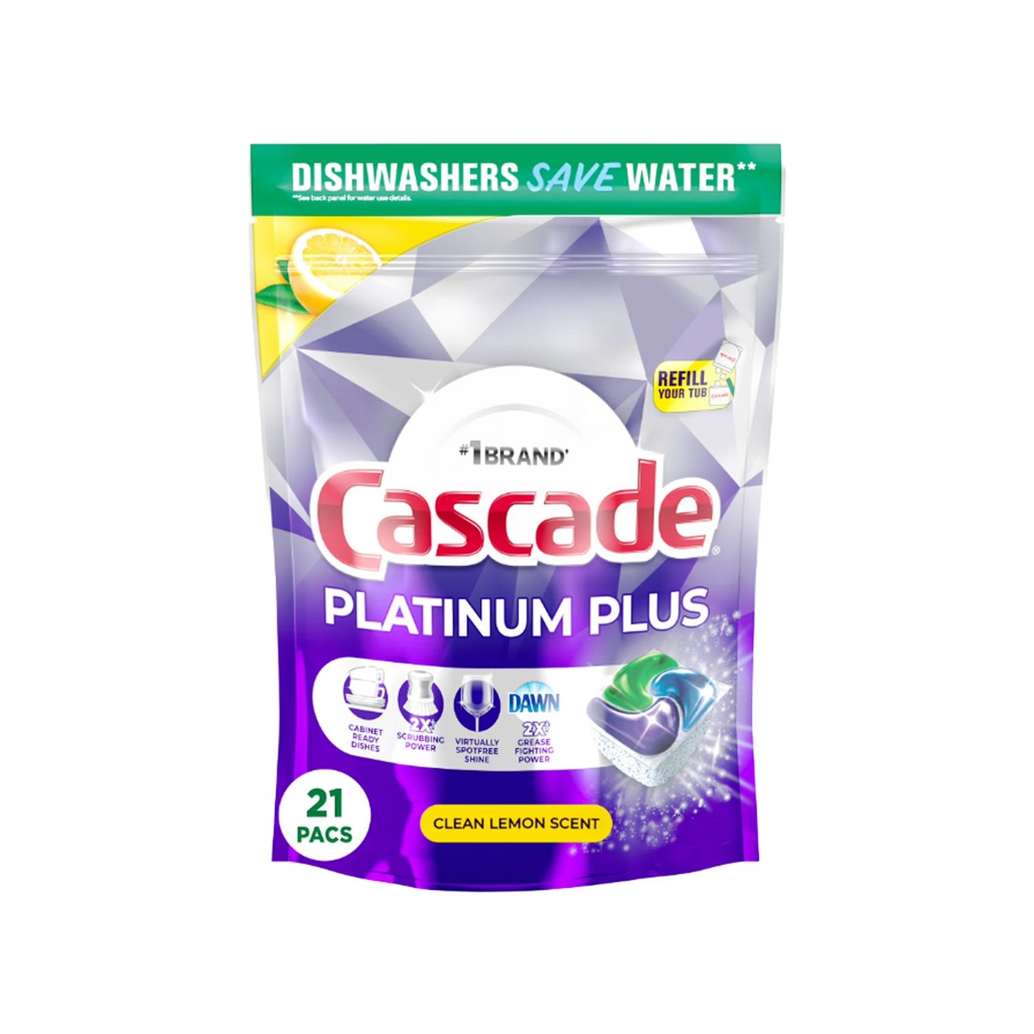 21 Ct Cascade Tablets-Complete Lemon (5/cs)