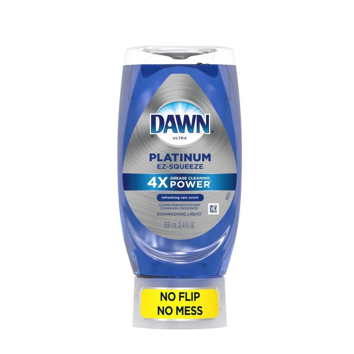 12.2oz Dawn Dish Liquid Platinum EZ-Squeeze - Fresh Rain Scent (8/cs)