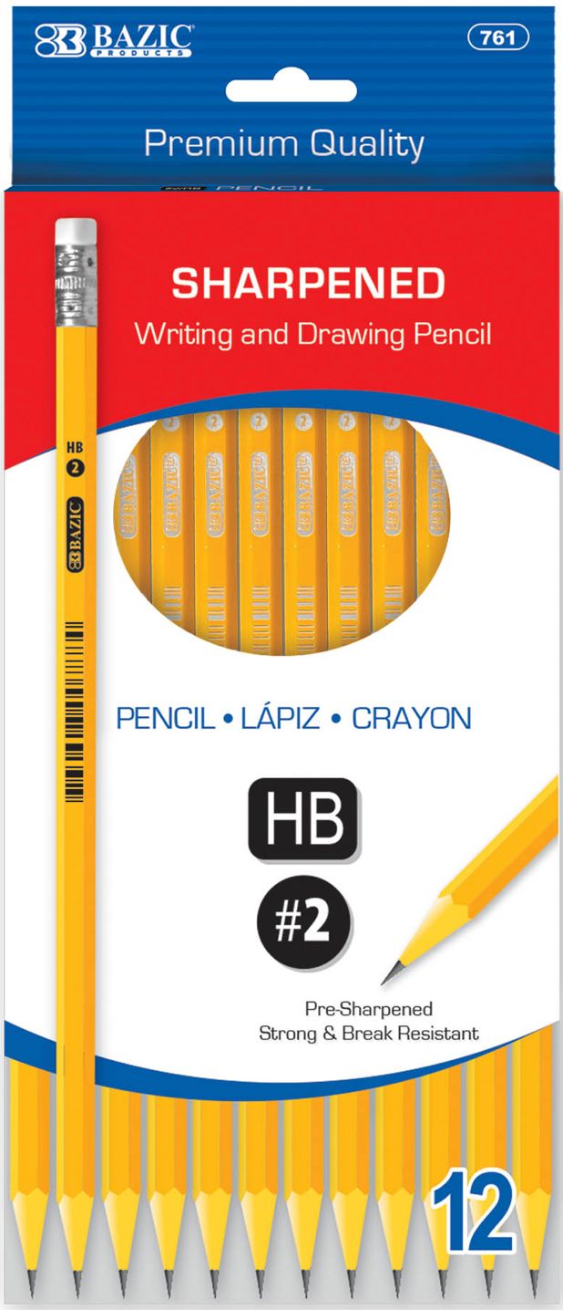 Pre-Sharpened #2 Premium Yellow Pencil 12/Pack (24/cs)