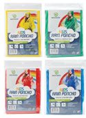 Kids Peva Rain Poncho - Assorted (48/cs)