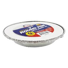 7" 4pk Aluminum Container W/Board Lid (48/cs)