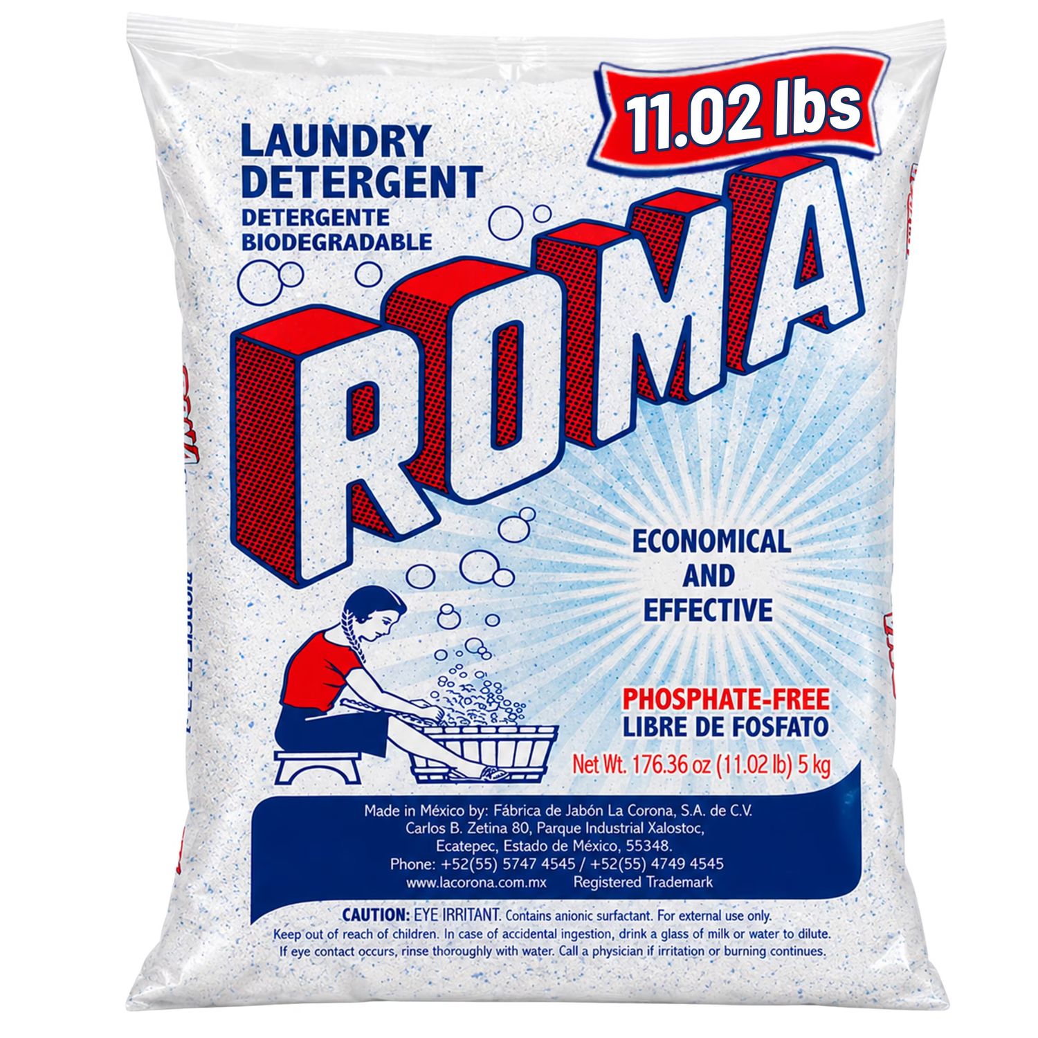 Roma Powder Laundry Detergent 11Lb/5Kgs (4/cs)