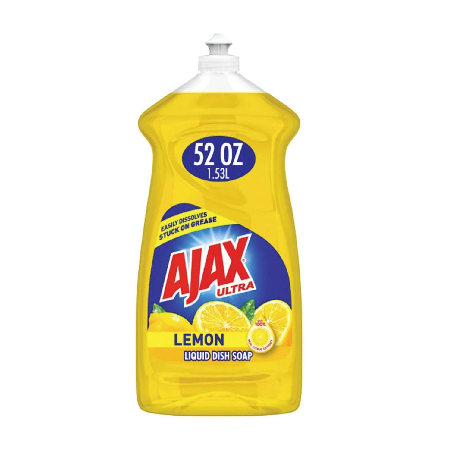52oz Ajax Dish Liquid - Lemon (6/cs)